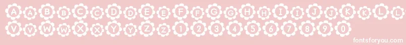 Pu Font – White Fonts on Pink Background