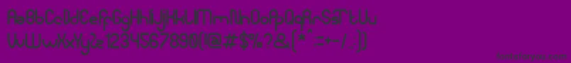 ModernBuilding-fontti – mustat fontit violetilla taustalla