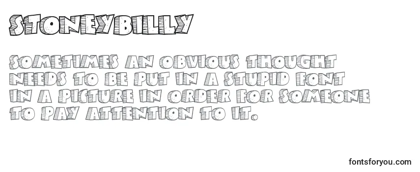 Review of the StoneyBilly Font
