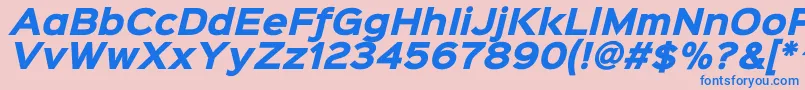 More about Sinkinsans800blackitalic Font Sinkinsans800blackitalic Font – Blue Fonts on Pink Background