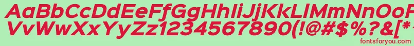 fuente Sinkinsans800blackitalic – Fuentes Rojas Sobre Fondo Verde