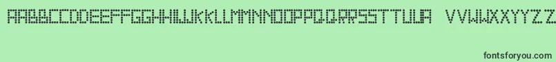 Sallyross Font – Black Fonts on Green Background