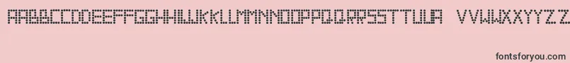 Sallyross Font – Black Fonts on Pink Background