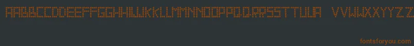 Sallyross-fontti – ruskeat fontit mustalla taustalla