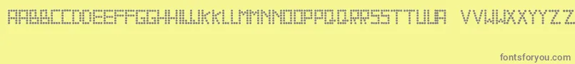 Sallyross Font – Gray Fonts on Yellow Background