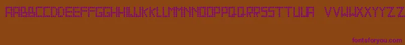 Sallyross Font – Purple Fonts on Brown Background