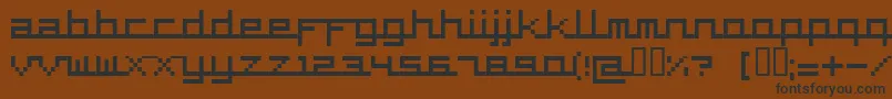 Supercar Font – Black Fonts on Brown Background