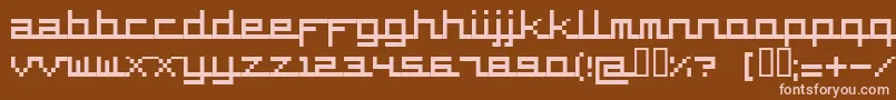 Supercar Font – Pink Fonts on Brown Background