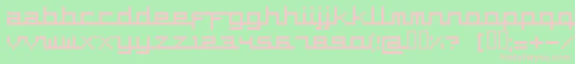 Supercar Font – Pink Fonts on Green Background