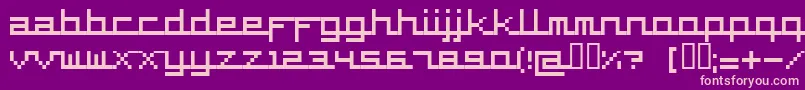 Supercar Font – Pink Fonts on Purple Background