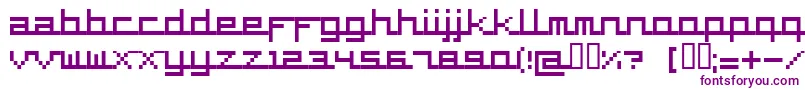 Supercar Font – Purple Fonts on White Background