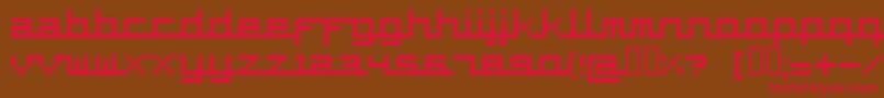 Supercar Font – Red Fonts on Brown Background