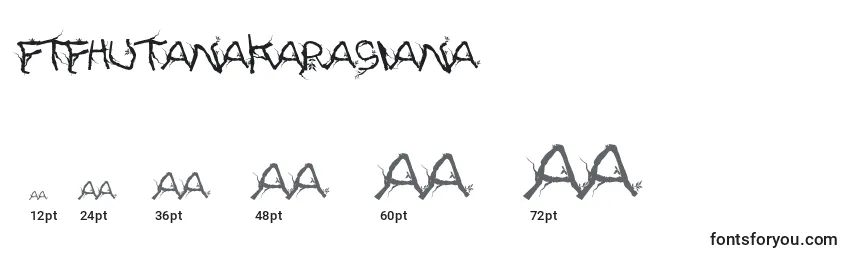 sizes of ftfhutanakarasiana font, ftfhutanakarasiana sizes