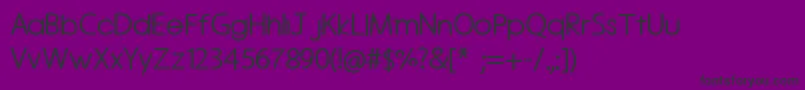 Roundedvale Font – Black Fonts on Purple Background