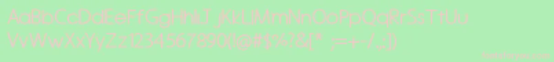 Roundedvale Font – Pink Fonts on Green Background