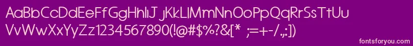 Roundedvale Font – Pink Fonts on Purple Background