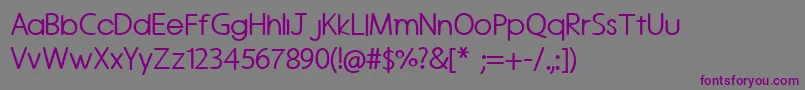 Roundedvale Font – Purple Fonts on Gray Background