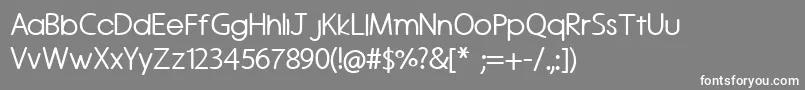 Roundedvale Font – White Fonts on Gray Background