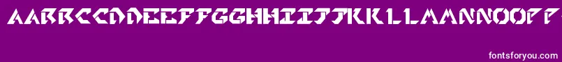 TekheadPd Font – White Fonts on Purple Background