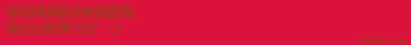 Viola Font – Brown Fonts on Red Background
