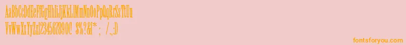 Viola Font – Orange Fonts on Pink Background