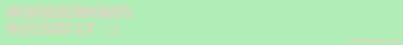 フォントViola – 緑の背景にピンクのフォント
