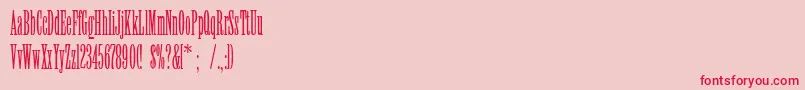 Viola Font – Red Fonts on Pink Background