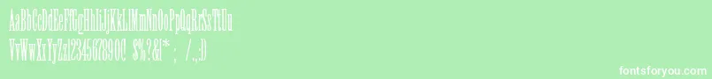 フォントViola – 緑の背景に白い文字