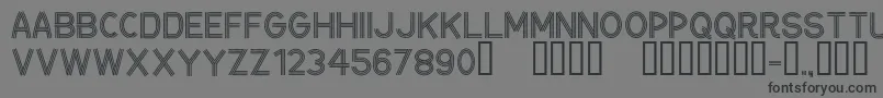 CfceintureflecheeRegular Font – Black Fonts on Gray Background