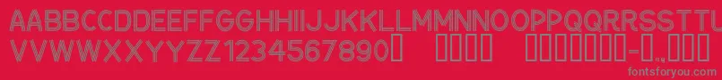 CfceintureflecheeRegular Font – Gray Fonts on Red Background