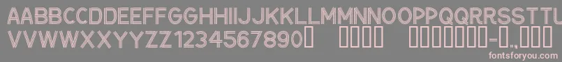 CfceintureflecheeRegular Font – Pink Fonts on Gray Background