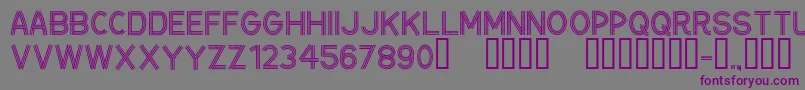 CfceintureflecheeRegular Font – Purple Fonts on Gray Background