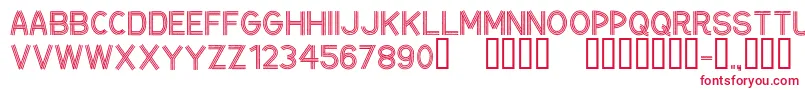 フォントCfceintureflecheeRegular – 赤い文字