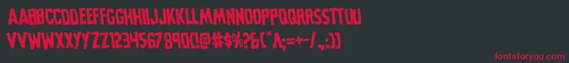 Grimghostrotate Font – Red Fonts on Black Background