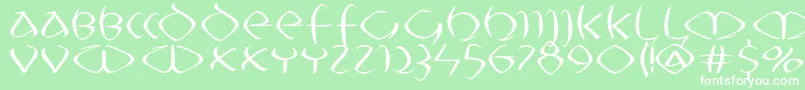 Uncitronica Font – White Fonts on Green Background