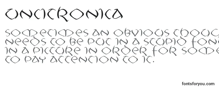 Schriftart Uncitronica