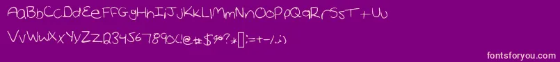 Cmc Font – Pink Fonts on Purple Background