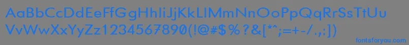 Шрифт Gemfont1 – синие шрифты на сером фоне