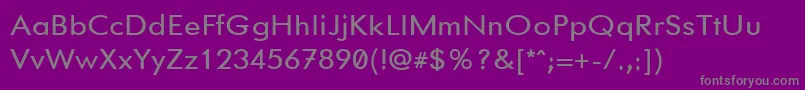 Шрифт Gemfont1 – серые шрифты на фиолетовом фоне