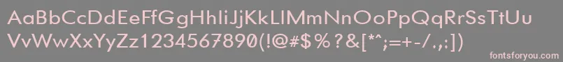 Gemfont1 Font – Pink Fonts on Gray Background