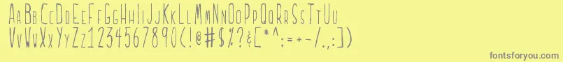 Подробнее о шрифте Lucidballpoint Шрифт Lucidballpoint – серые шрифты на жёлтом фоне