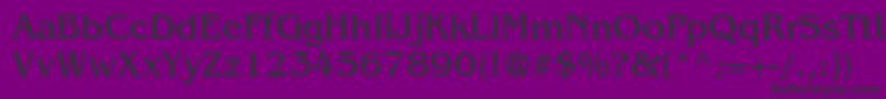 Agbcb Font – Black Fonts on Purple Background