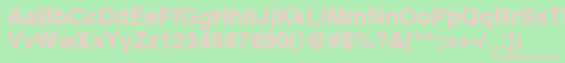 HelveticaРџРѕР»СѓР¶РёСЂРЅС‹Р№ Font – Pink Fonts on Green Background