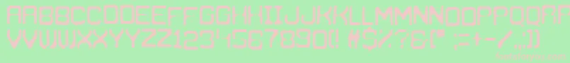 ZagrebUnderground Font – Pink Fonts on Green Background