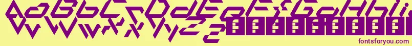 More about Alfamesh001 Font Alfamesh001 Font – Purple Fonts on Yellow Background