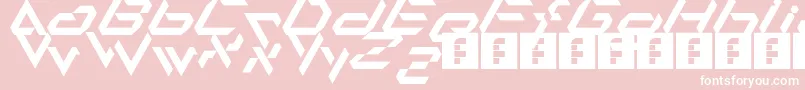 Alfamesh001 Font – White Fonts on Pink Background