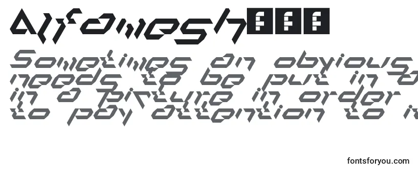 Шрифт Alfamesh001