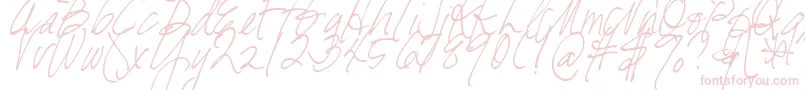 Шрифт DjbFreshStart – розовые шрифты
