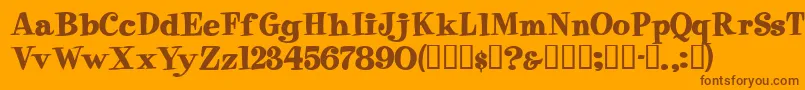 EppingersskBold Font – Brown Fonts on Orange Background