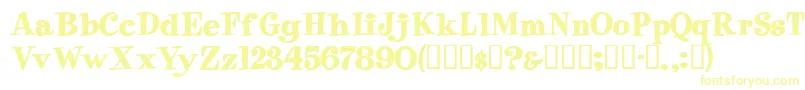 EppingersskBold Font – Yellow Fonts on White Background